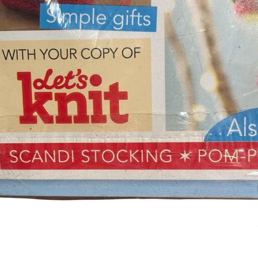 NEW Let’s knit Magazine Holiday Kits Nov/Dec ‘19 UK Patterns Ideas Yarn